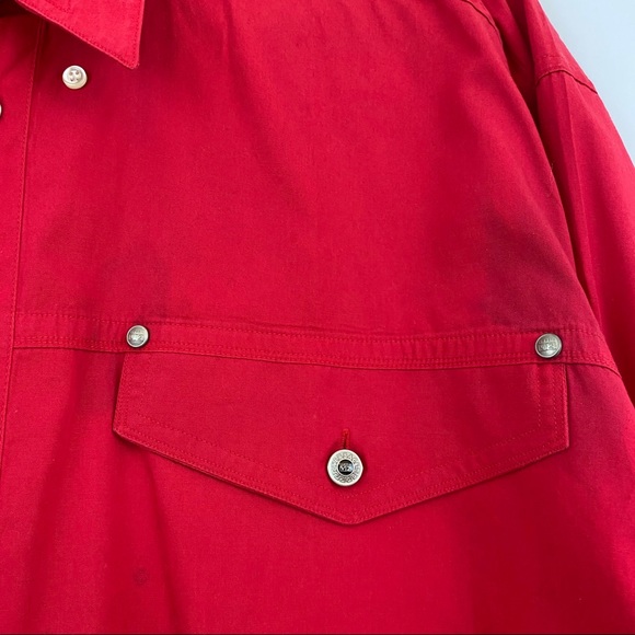 Vintage Versace Men's Size L Button Front Shirt - Picture 4 of 10